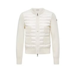 Cardigan imbottito con zip