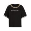 T-shirt jersey ricamo gioiello